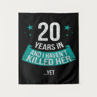 20 ans de mariage | tapisserie de cadeau de famill