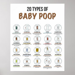 20 Babytypen Gekackt Poster