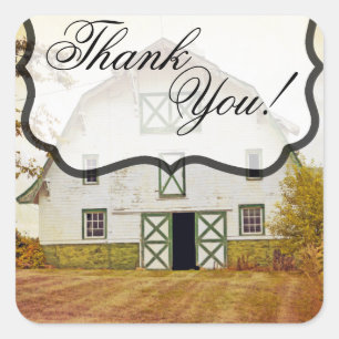 20 Danke Stickers Sunset Barn Country Rustic F