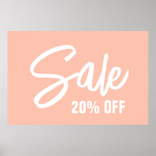 20% de réduction sur la vente Signe, affiche de gr