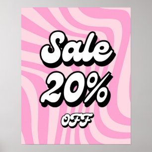 20% de réduction sur la vente Signe, affiche de ma