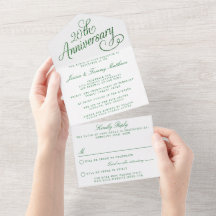 20. Emerald Wedding Jubiläum