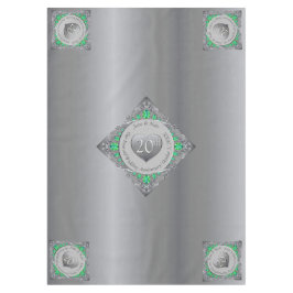 20. Emerald Wedding Jubiläum Tablecloth Tischdecke