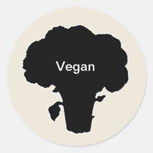 20-fach Aufkleber Speisen Vegan