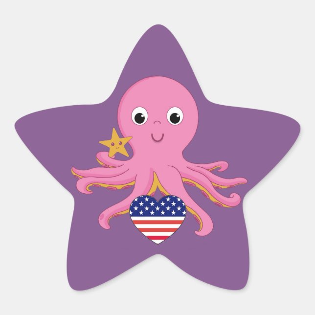 20 Formen Aufkleber Oktopus für eine Prämie US (Vorderseite)