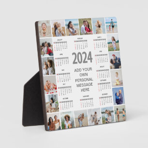 20 FotoCollage 2024 Jahr im Überblick Fotoplatte