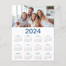 20 FotoCollage 2024 Jahr im Überblick Postkarte