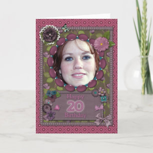 20. Fotokarte zum Geburtstag Karte