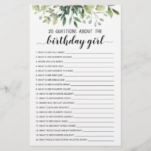 20 Fragen über das Geburtstagskameraspiel