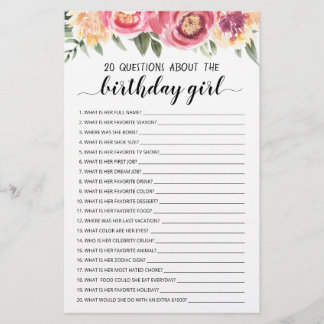 20 Fragen über das Geburtstagskameraspiel