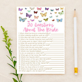 20 Fragen zum Brautparty von Bride Briefpapier