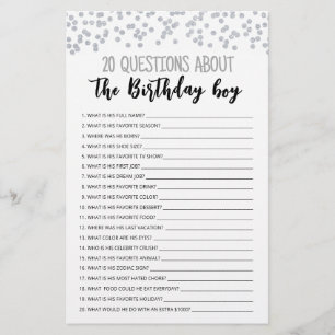 20 Fragen zum Geburtstagsspiel