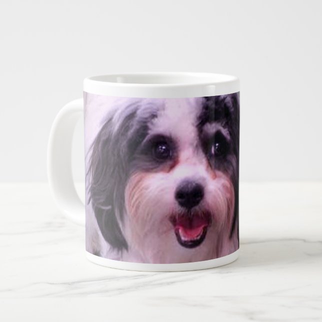 20 g Jumbo-Tasse mit Hund-Foto (Vorderseite Links)