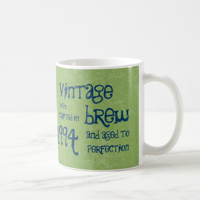 20. Geburtstag1994 Vintager Brew oder irgendein Kaffeetasse (Rechts)