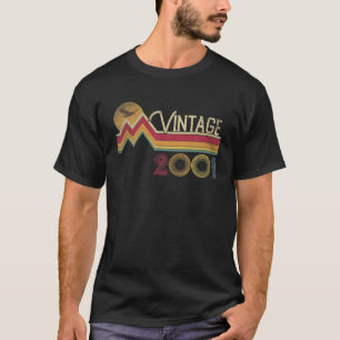 20. Geburtstag 2001 20 Jahre alter Vintager Retro  T-Shirt