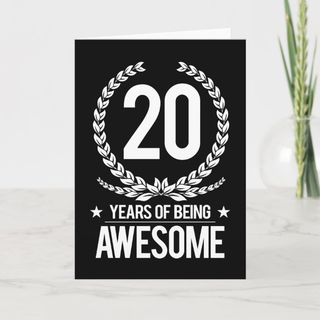 20. Geburtstag (20 Jahre Phantastisch) Karte (Vorderseite)