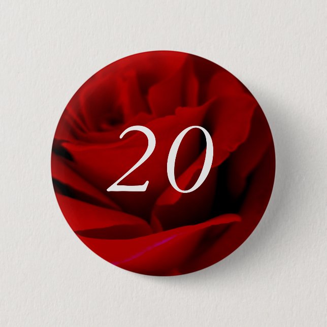 20. Geburtstag Button (Vorderseite)