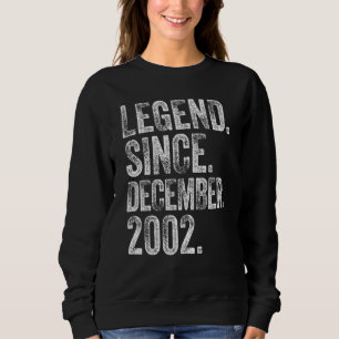 20. Geburtstag Dezember Geboren 20 Jahre Vermächtn Sweatshirt