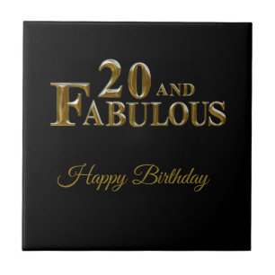 20. Geburtstag Fliese