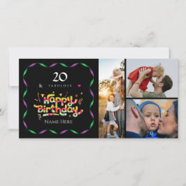 20. Geburtstag für Jemand Fabulous Custom Foto