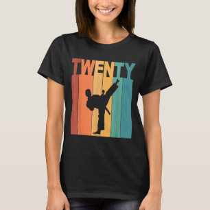 20. Geburtstag Karate Taekwondo Thema 20 Jahre alt T-Shirt