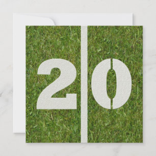 20. Geburtstags-Einladung Einladung