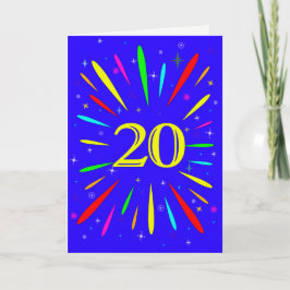 20. Geburtstagsexplosionskarte Karte