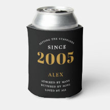 20. Geburtstagsname 2005 Black Gold Elegant Chic