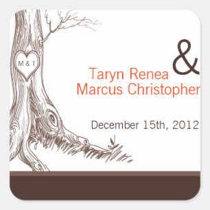 20 Gefallen Sticker Fall Tree Ursprüngliche Carvin