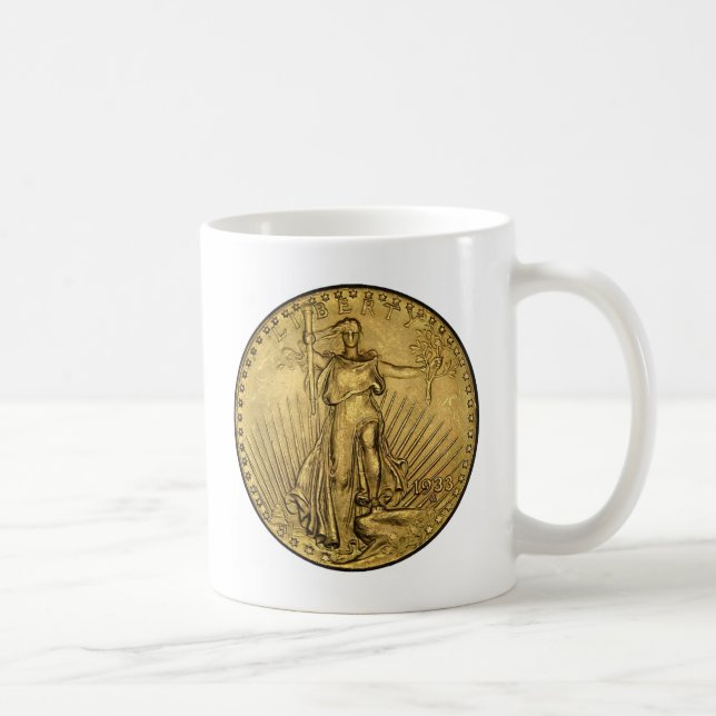 $20 GOLD KAFFEETASSE (Rechts)