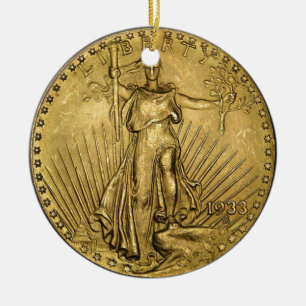 $20 GOLD KERAMIKORNAMENT