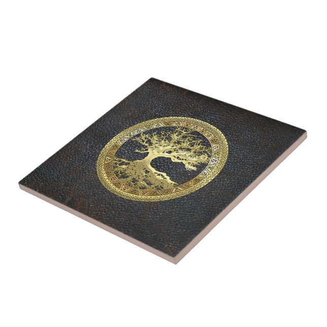 [20] Golden Celtic Tree of Life Fliese (Seite)