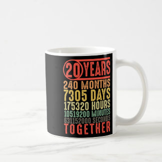 20. Hochzeit Jubiläum Ihm ihre Matching Paare Kaffeetasse