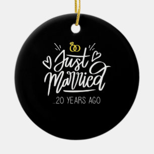 20. Hochzeit Keramik Ornament