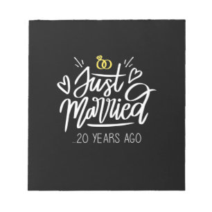 20. Hochzeit Notizblock