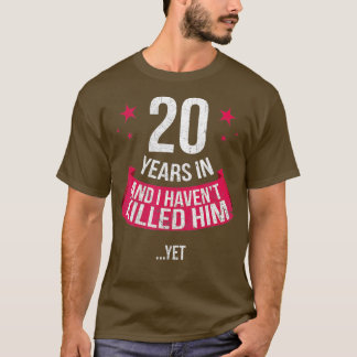 20. Hochzeitstag Ehefrau Geschenk 20 Jahre T-Shirt
