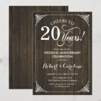 20. Hochzeitstag - Holz