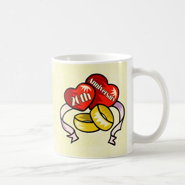 20. Hochzeitstag Kaffeetasse (Rechts)