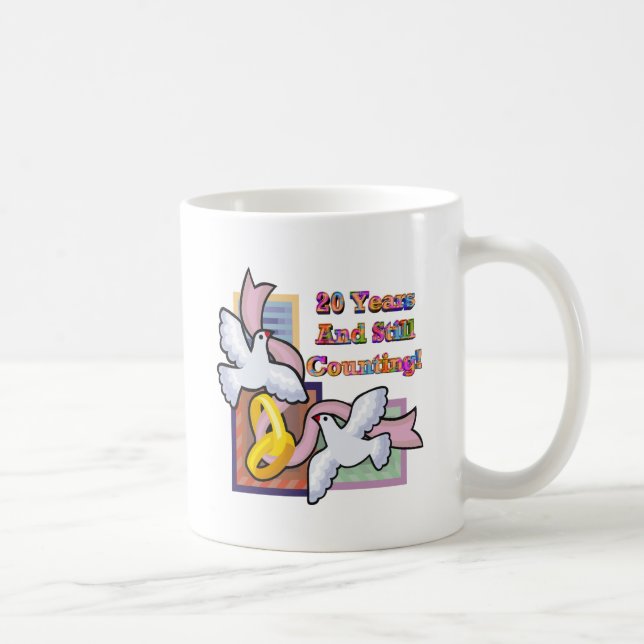 20. Hochzeitstag Kaffeetasse (Rechts)