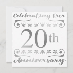 20. Hochzeitstag Karte