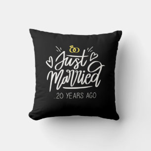 20. Hochzeitstag Kissen