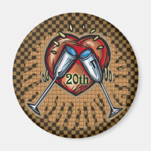 20. Hochzeitstag Magnet