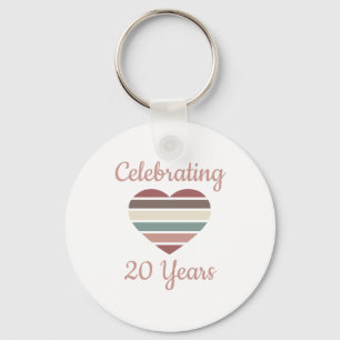 20. Hochzeitstag Schlüsselanhänger