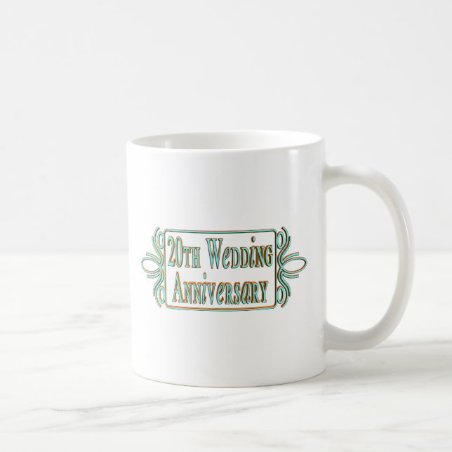 20. Hochzeitstaggeschenke an Kaffeetasse (Rechts)
