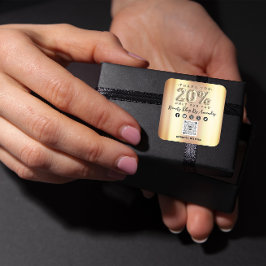 20%ige Preisnachlass bei QR CODE Imitate Gold Quadratischer Aufkleber