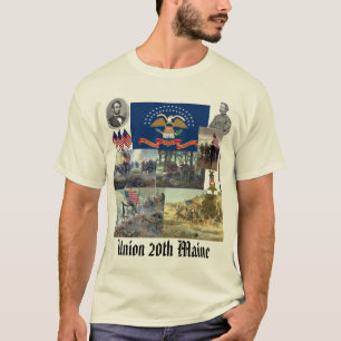 20. Infanterieregiment Maines freiwilliger ziviler T-Shirt