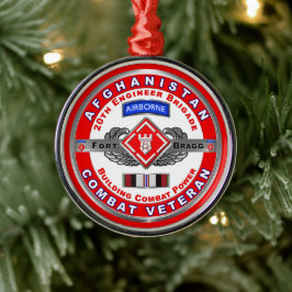20. Ingenieur Brigade Afghanistan Veteran Ornament Aus Metall