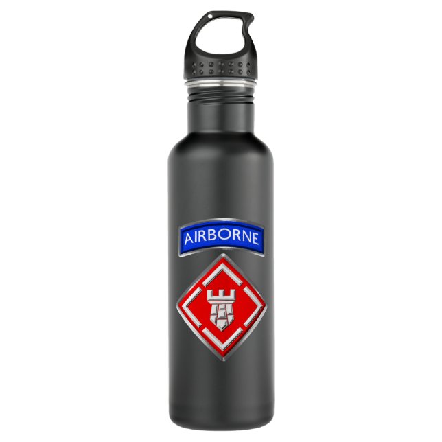 20. Ingenieur-Brigade-Im Flugzeug Edelstahlflasche (Vorderseite)