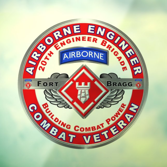 20. Ingenieur-Brigade-Im Flugzeug Fensteraufkleber (Blatt 3)