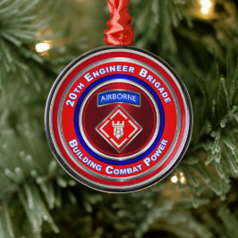 20. Ingenieur Brigade-Im Flugzeug Keepake Weihnach Ornament Aus Metall
